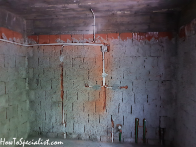 Electrical-wiring-through-brick-wall