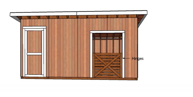 12x16 Lean to Roof for Goat Shelter Plans | HowToSpecialist - How to ...