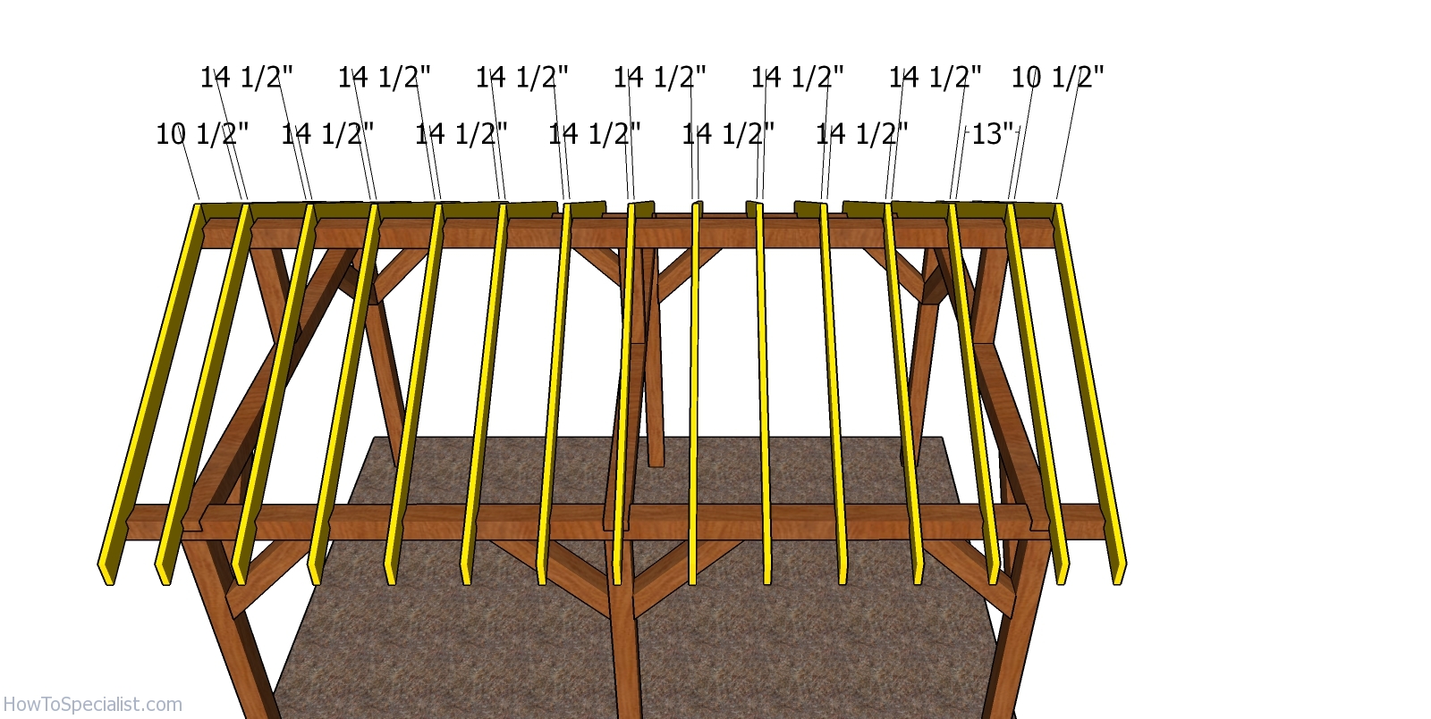 Fitting the rafters