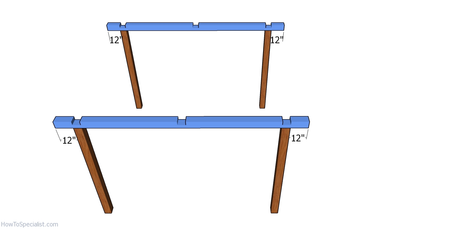 Fitting the side plates - square pavilion