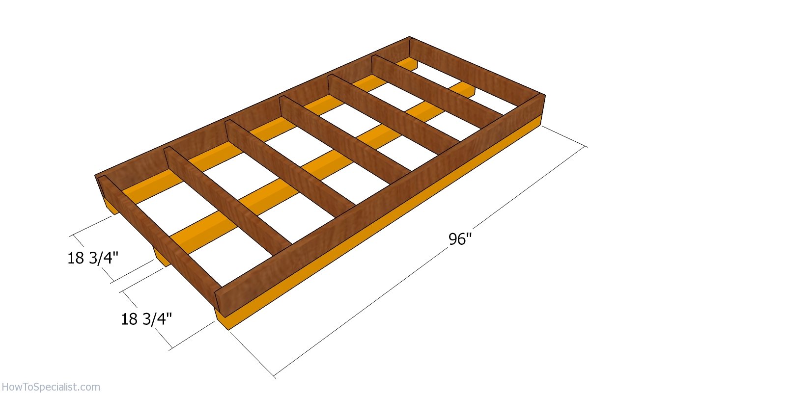 Fitting the skids - under floor frame