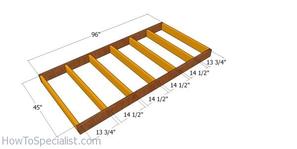 Floor frame - 4x8 shed