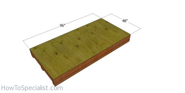 Floor sheet - 4x8 shed