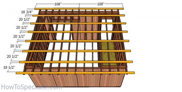 Goat shelter purlins