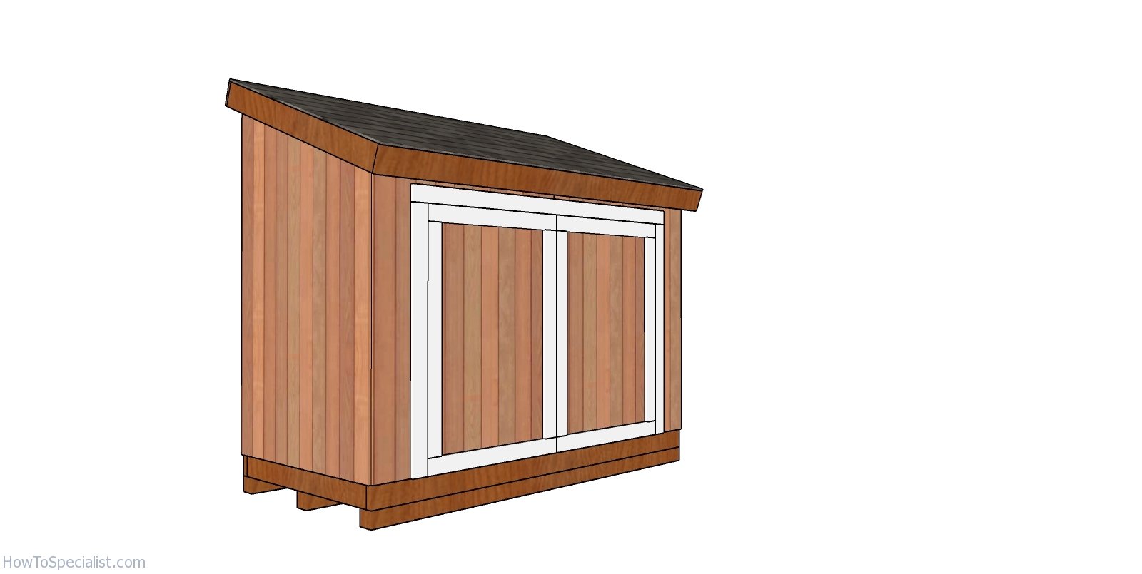 How to Build a 4x8 Short Lean to Shed