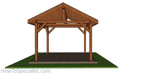 12x12 Outdoor Pavilion Free Diy Plans Howtospecialist How To Build Step By Step Diy Plans