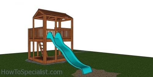 How to build a kids fort with slider