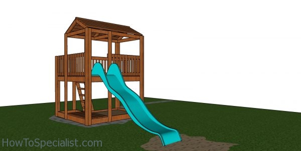 How to build a kids fort with slider