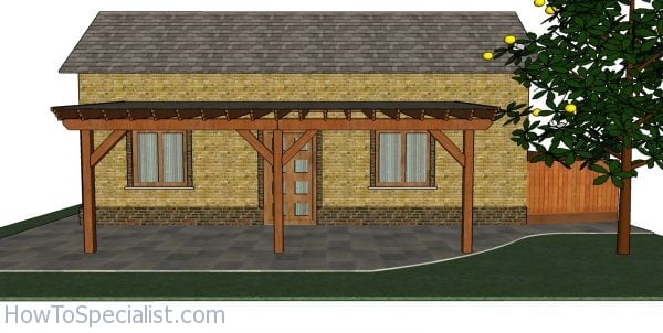 Patio Cover Free Diy Plans Howtospecialist How To Build Step By - How To Build Your Own Covered Patio