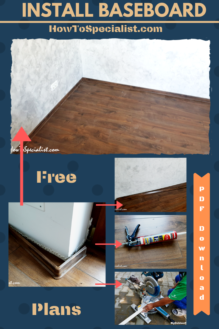 How to install baseboard trim with glue