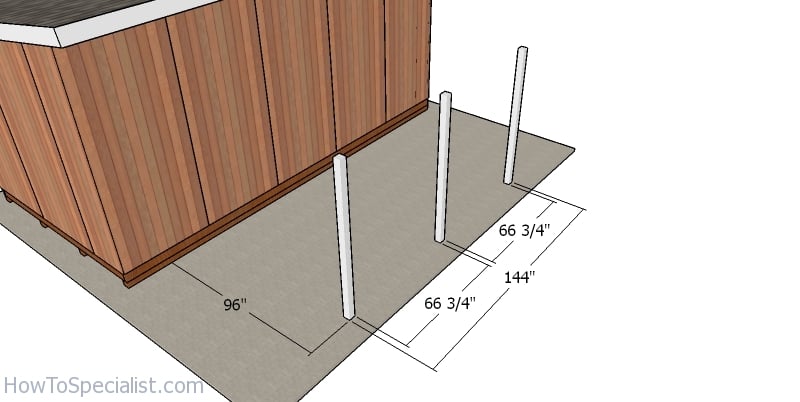 Laying out the posts