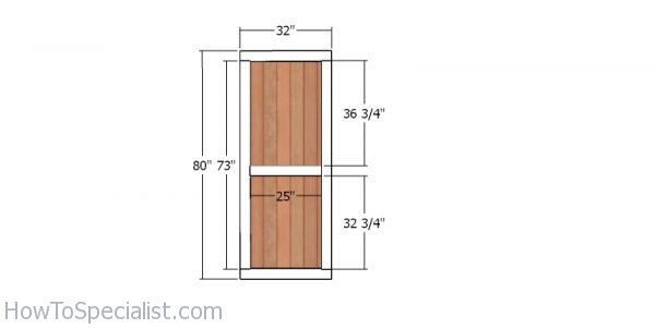 Shed door - 12x16 goat shed