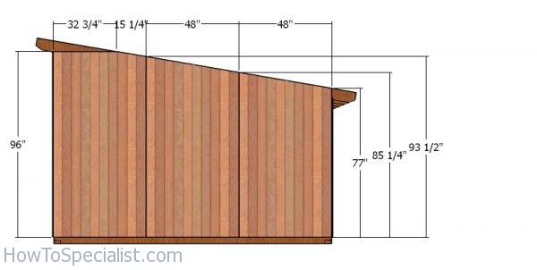 Side panels - shed for goats