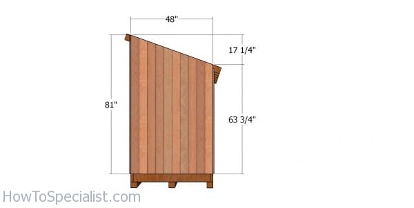 Side panels - short shed