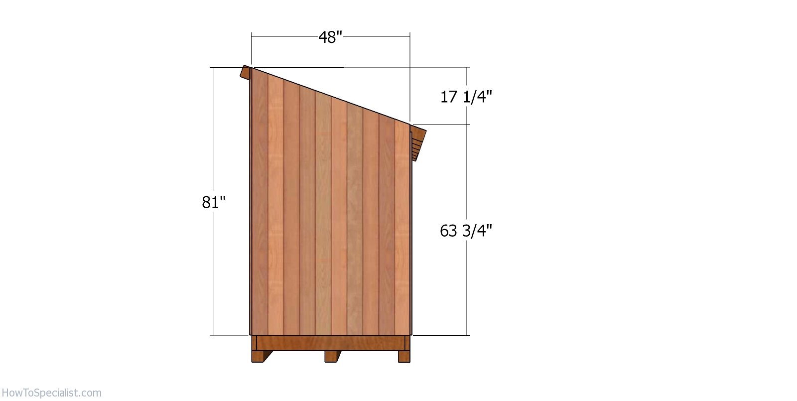 Side panels - short shed