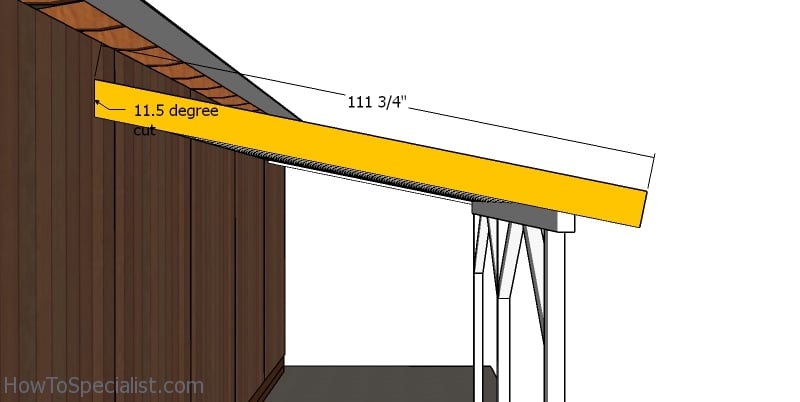 Side roof trims - lean to porch roof