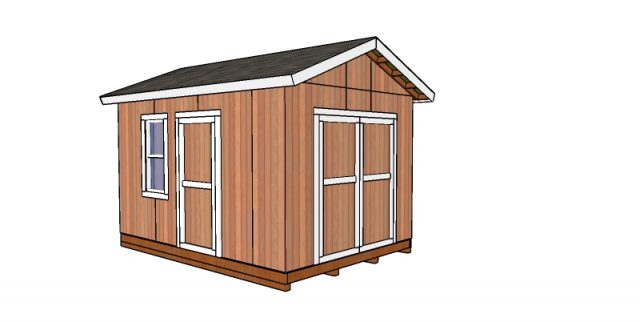 10x14 gable shed - free diy plans howtospecialist - how