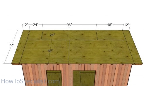 10x14 Shed Plans - roof sheets