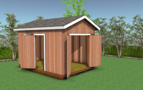 10x14 gable shed plans