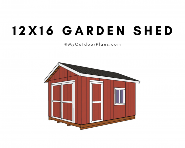 12x16 garden shed