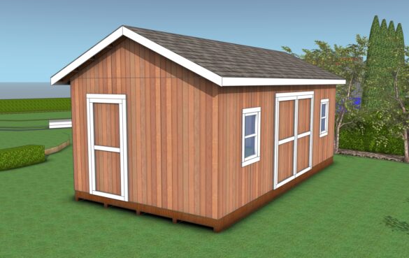 12x24 gable shed