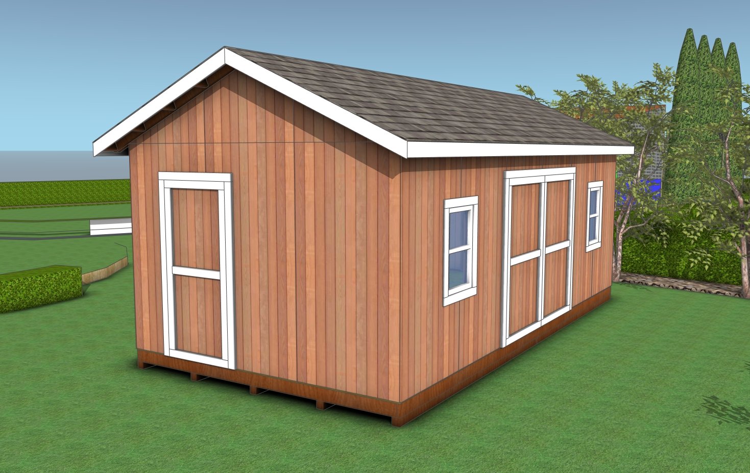 12x24 gable shed