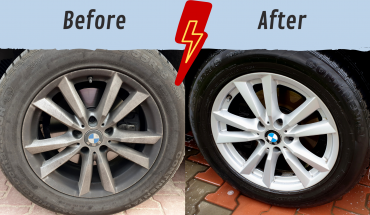 Before and After Car rims