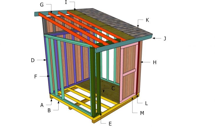 8x8 Lean to Shed Roof Plans HowToSpecialist - How to 