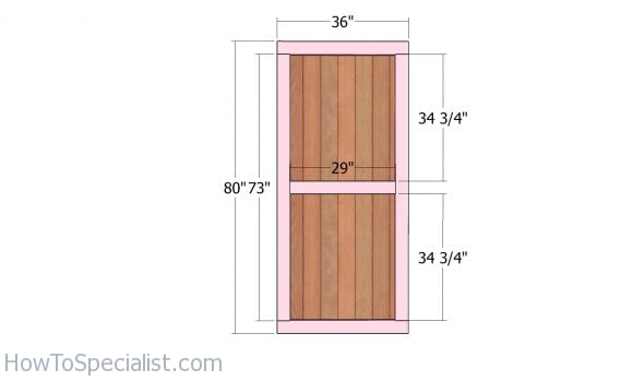 Double doors for 8x8 shed