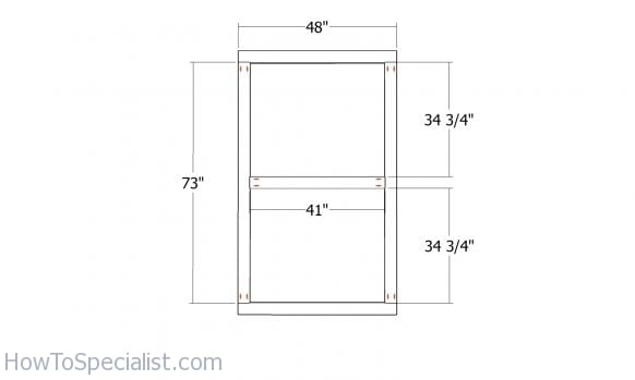 Double doors frame