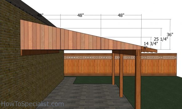 End Panels Attached Carport Howtospecialist How To Build Step By Step Diy Plans