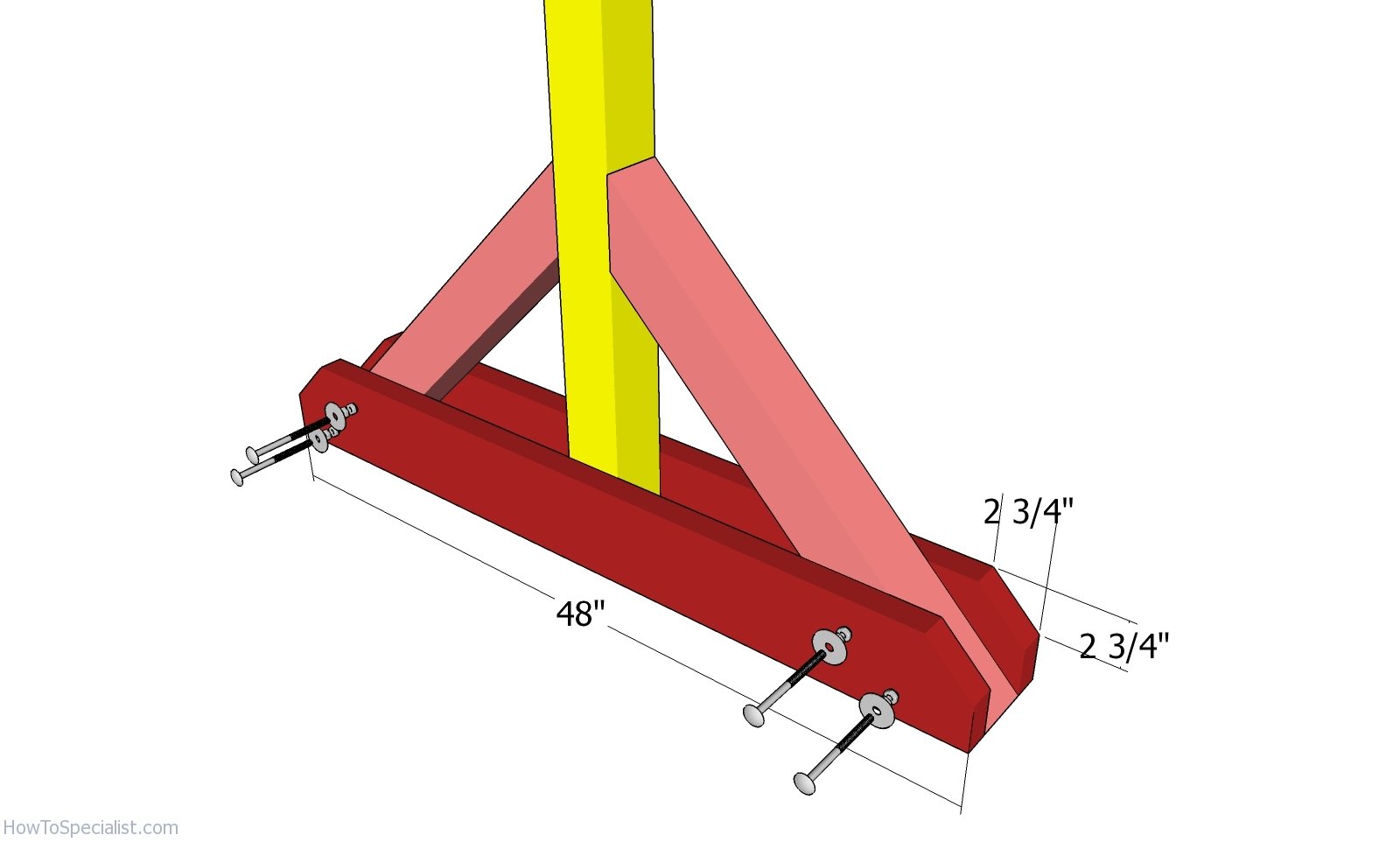 Fitting the base beams