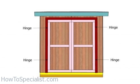 Fitting the double doors