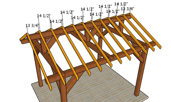 Fitting the rafters - 10x12 pavilion