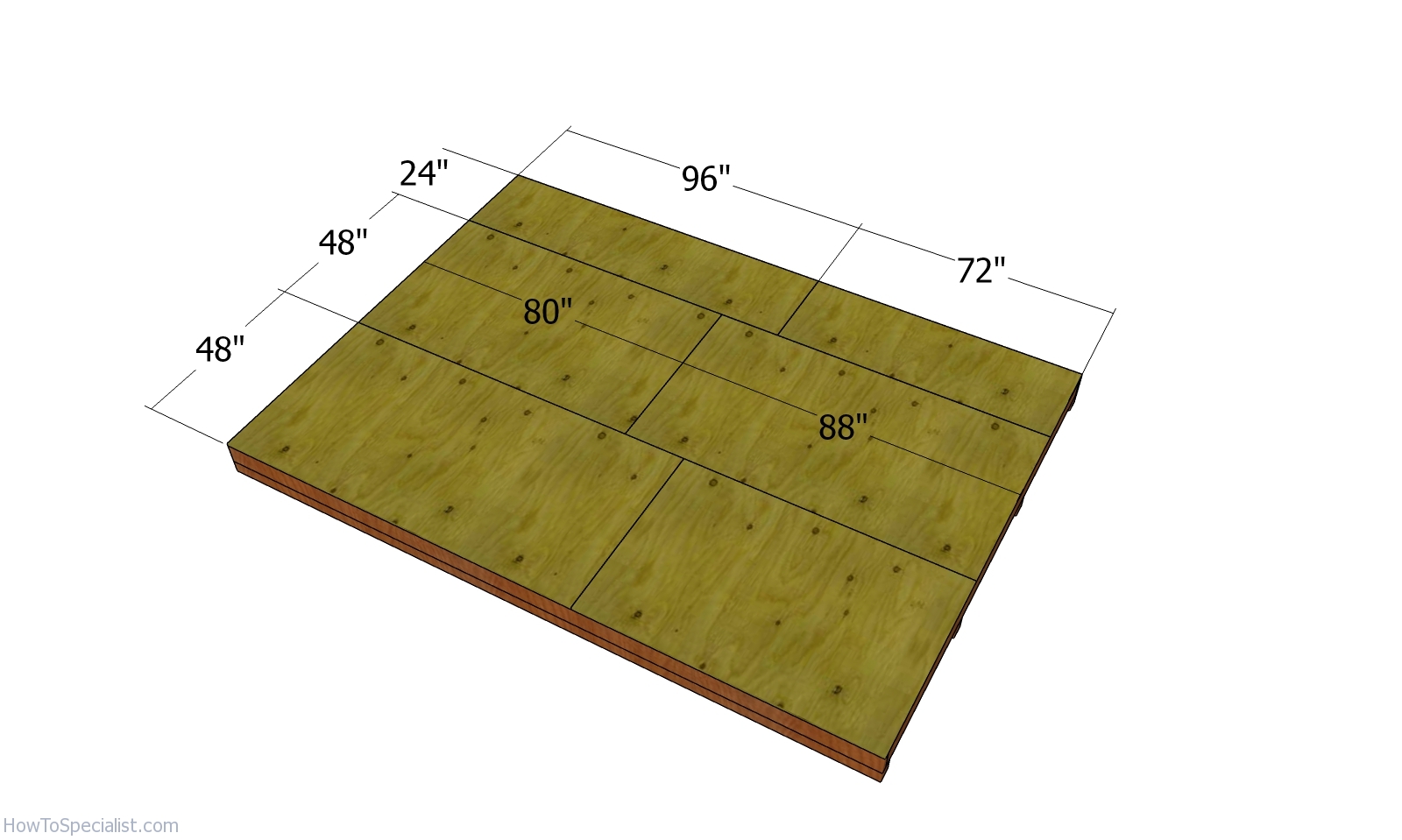 10x14 Gable Shed Free DIY Plans HowToSpecialist How to Build