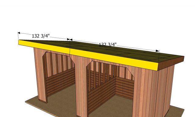 Front and back roof trims - 10x20 run in shed