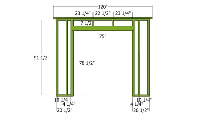 Front wall frame - 10x14 gable shed