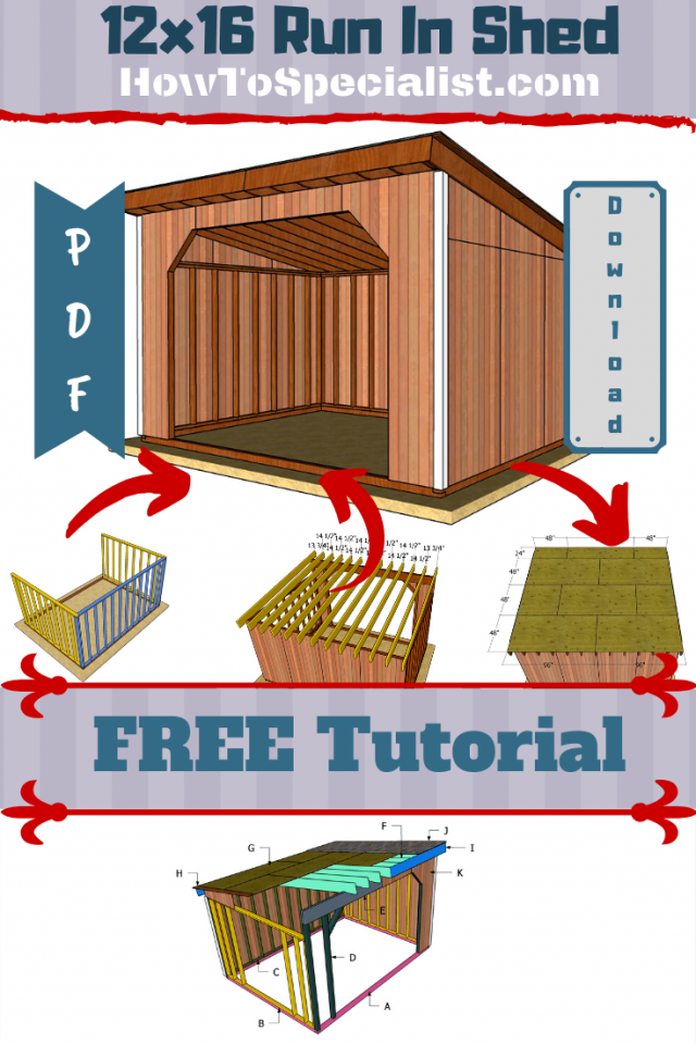 How to build a run in shed