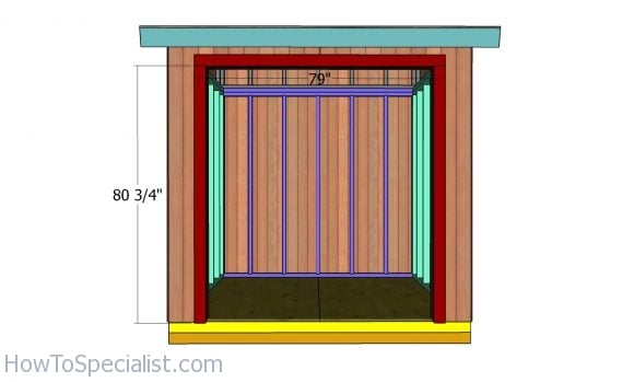 Jambs for double doors - 8x8 lean to shed