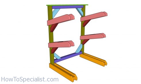 Kayak rack plans - Wood stand