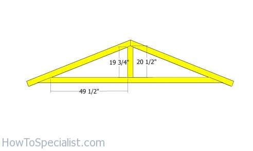 10x14 Gable Shed Roof Plans | HowToSpecialist - How to Build, Step by ...