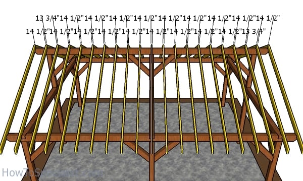 Rafters - 20x24 pavilion