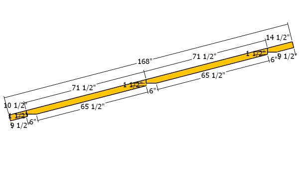 Rafters for 12x16 pavilion