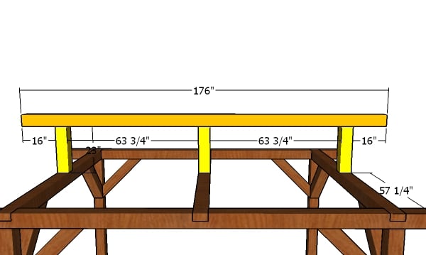 Ridge beam - 10x12 pavilion