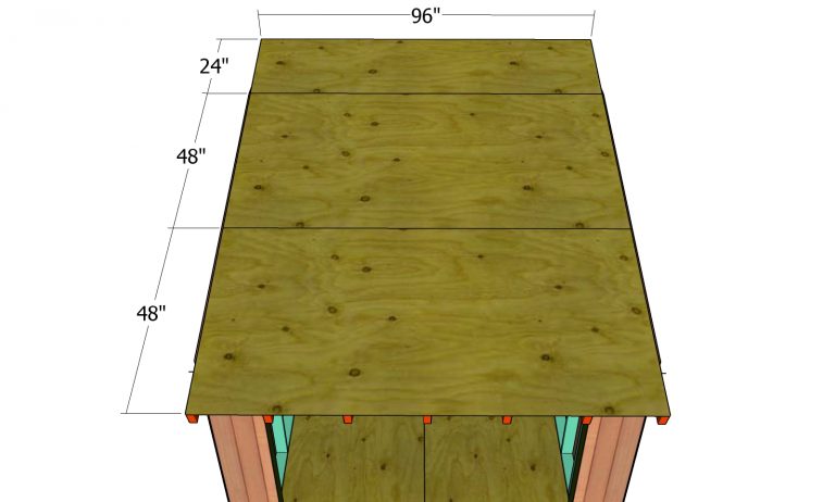 8x8 Lean to Shed Roof Plans | HowToSpecialist - How to Build, Step by ...