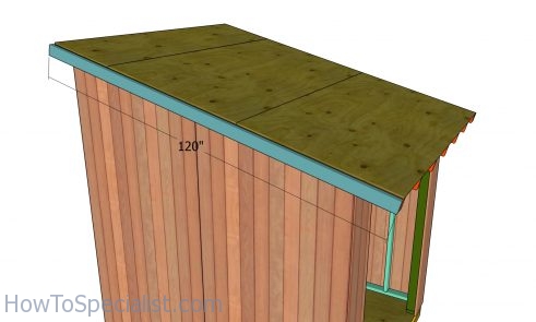 Side roof overhang supports