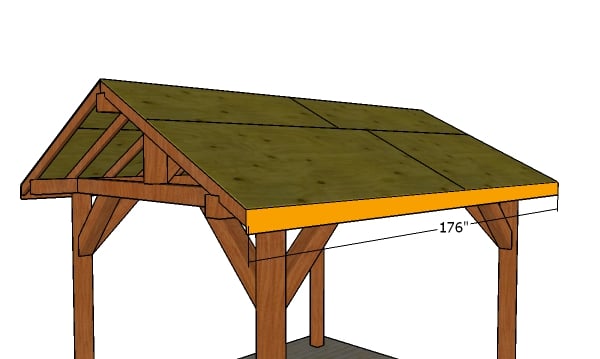 Side roof trims - 10x12 pavilion