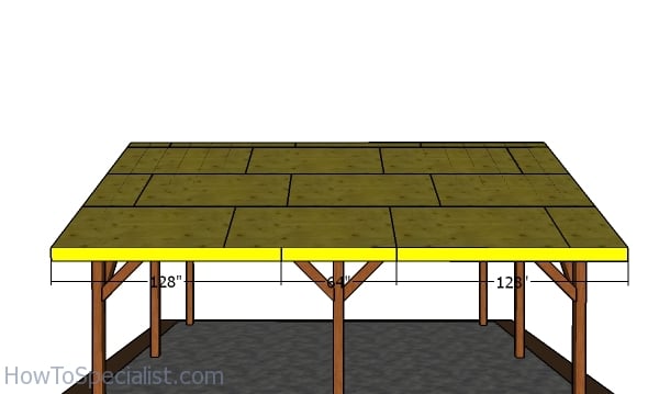 Side roof trims - 20x24 pavilion