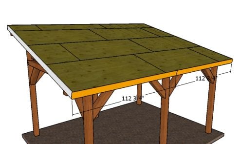 12×16 Lean to Pavilion Roof Free – PDF Download | HowToSpecialist - How ...