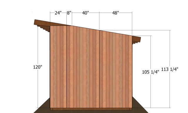 Side wall panels - 10x20 run in shed